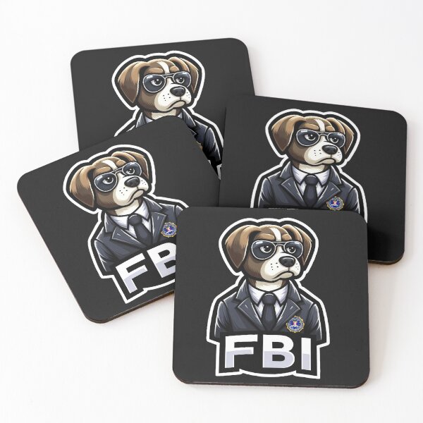 Item preview, FBI Agent Dog - Cartoon Detective designed and sold by fkdesignsshirts.
