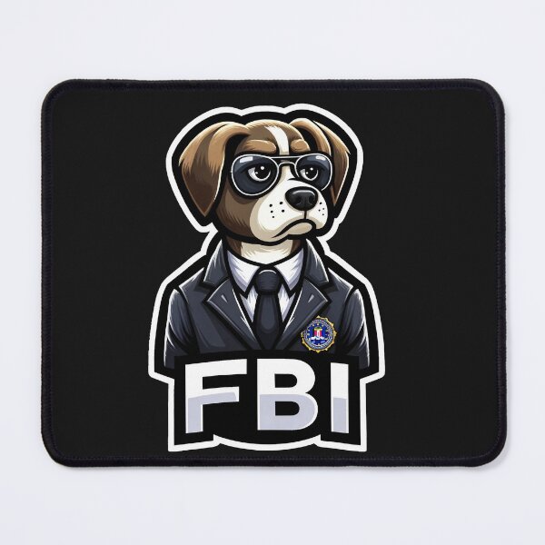 Item preview, FBI Agent Dog - Cartoon Detective designed and sold by fkdesignsshirts.