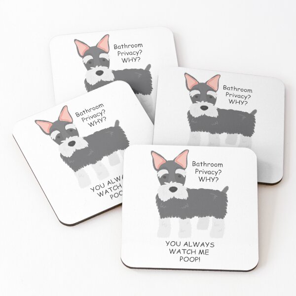 Item preview, Schnauzer's Bathroom Privacy designed and sold by Petensity.