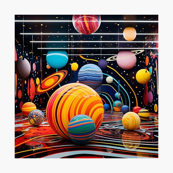 Item preview, Solar Symphony - Vibrant Planetary Art Print designed and sold by SmartDesignByBB.