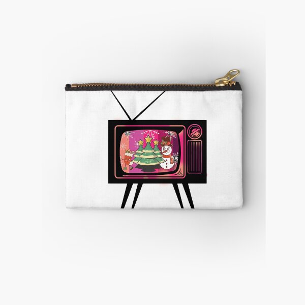 Artikelvorschau, Retro-Fernseher, Weihnachtsmann, Nikolaus, Vintage-Fernseher, altmodischer Fernseher entworfen und verkauft von Whitetailcrafts.