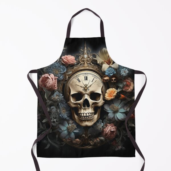 Item preview, Blue vibe vintage skull with roses - romantic style designed and sold by DarkDesign69.