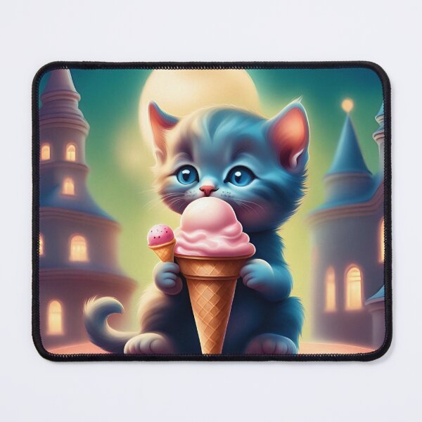 Item preview, Cat eating ice cream designed and sold by NaturaFotos.