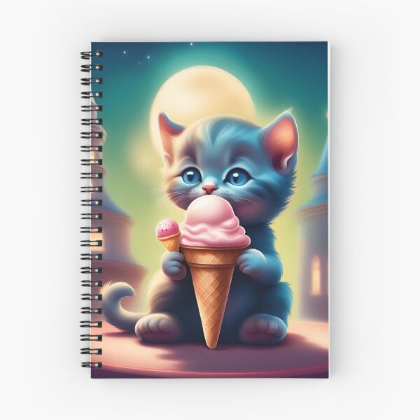Item preview, Cat eating ice cream designed and sold by NaturaFotos.