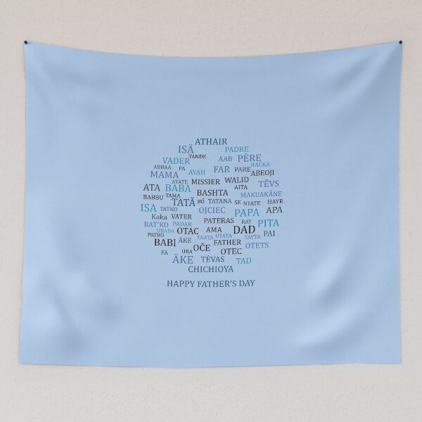 Item preview, Father In World Languages, Happy Father's Day designed and sold by FilizDesigner.