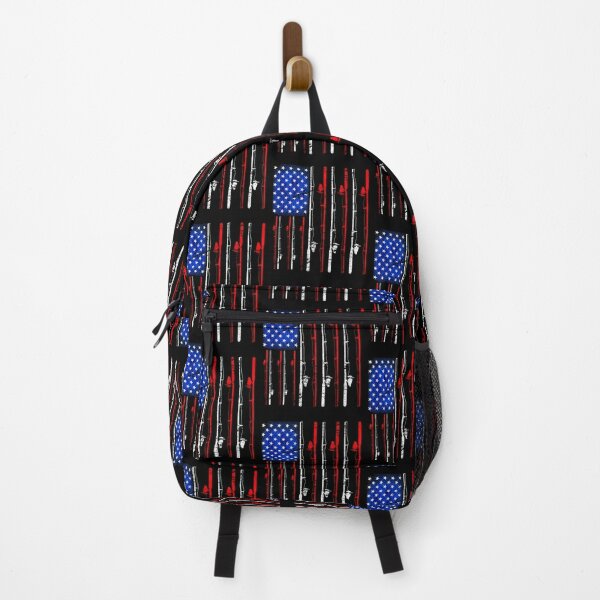 Fishing American Flag American fishing rod flag | Backpack