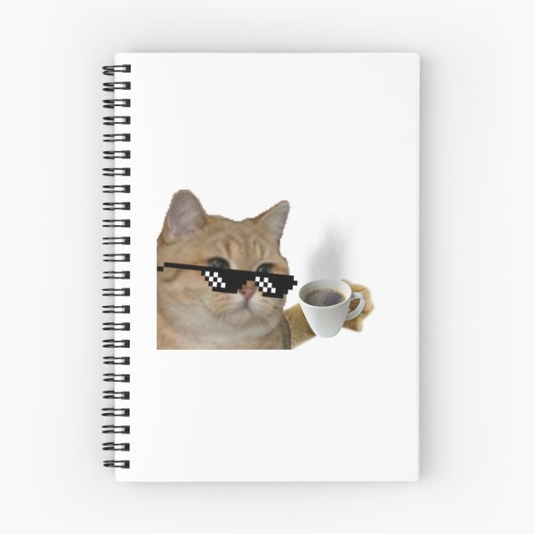 Item preview, funny cat meme with coffee cup designed and sold by WeBestdesign.