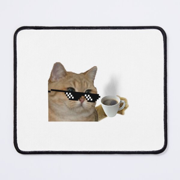 Item preview, funny cat meme with coffee cup designed and sold by WeBestdesign.