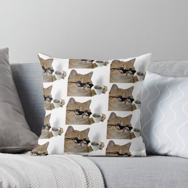 Item preview, funny cat meme with coffee cup designed and sold by WeBestdesign.
