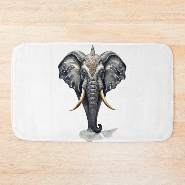 Item preview, Black Elephant Gold Tusks designed and sold by MarzenaKa.