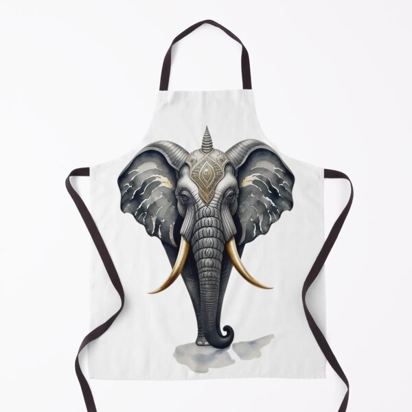 Item preview, Black Elephant Gold Tusks designed and sold by MarzenaKa.