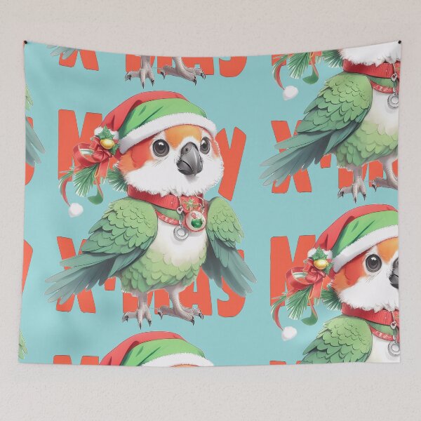 Item preview, Christmas Conure Carousel of Cuteness designed and sold by purrfect pattern.