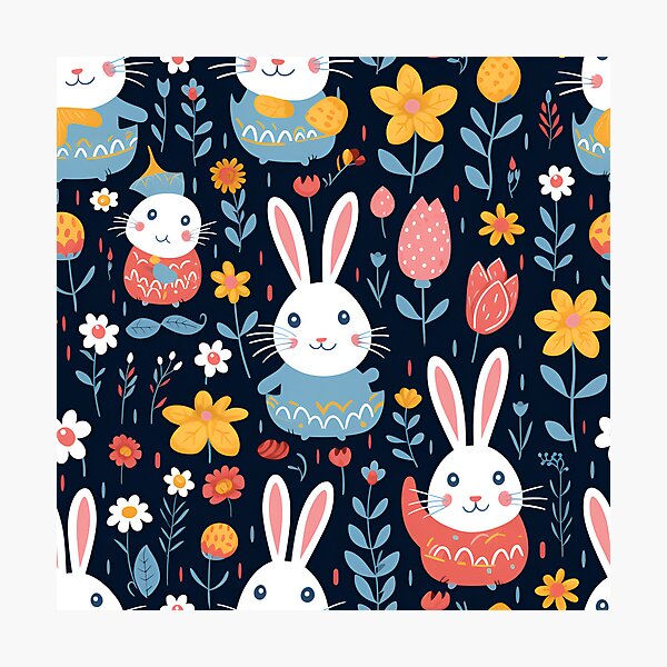 Item preview, little bunny in the garden designed and sold by mimdigital.