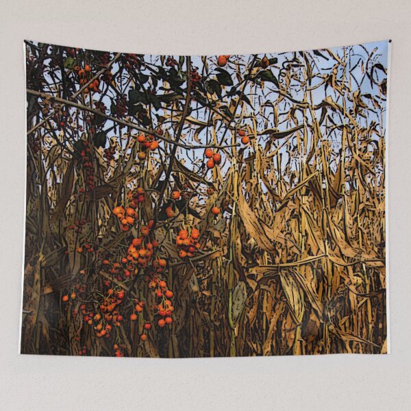 Item preview, Cornfield and sweet berries designed and sold by JaniceStreet.