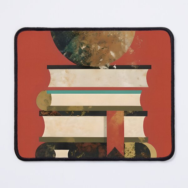 Item preview, Pile of books pattern Bill Sienkiewicz flat graphic design designed and sold by ChataMaroon.
