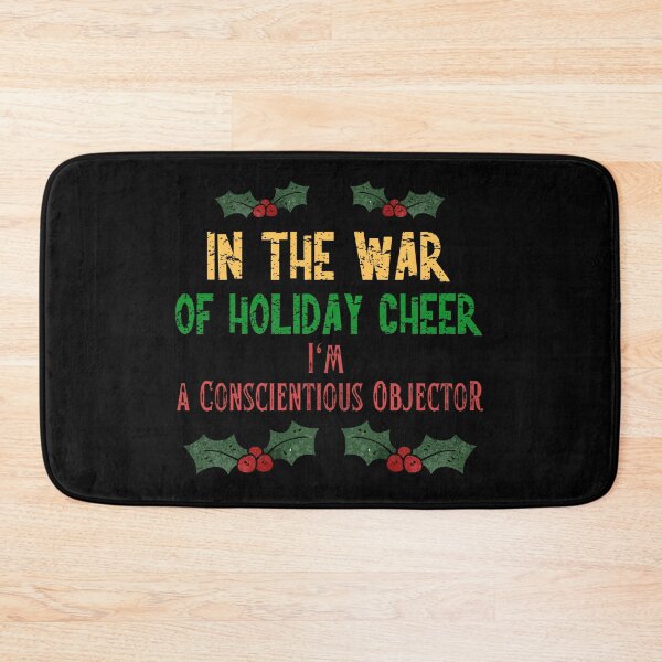 Item preview, War of Holiday Cheer Conscientious Objector | Anti Christmas Funny Grumpy designed and sold by Mobius Spot Collective.
