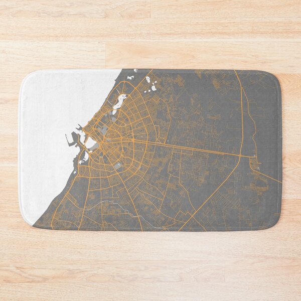 Item preview, Benghazi City Map of Cyrenaica, Libya - Bauhaus designed and sold by deMAP.