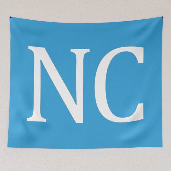 Item preview, NC Initials Monogram Elegant White Letters designed and sold by Jeallan Designs.
