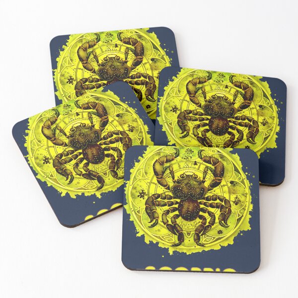 Item preview, Scorpio Zodiac- Horescope/SunSign Theme on  navy blue back ground designed and sold by CosmicNook1.