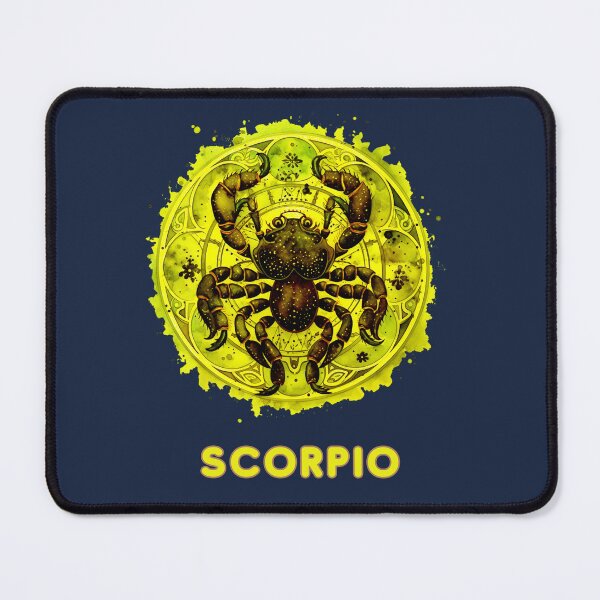 Item preview, Scorpio Zodiac- Horescope/SunSign Theme on  navy blue back ground designed and sold by CosmicNook1.