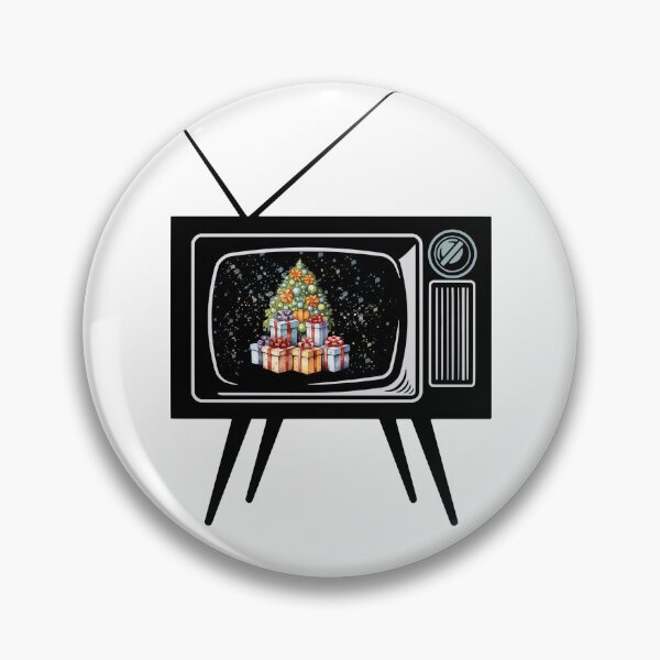 Item preview, Retro TV Christmas Tree Saint Nicholas Vintage Television designed and sold by Whitetailcrafts.