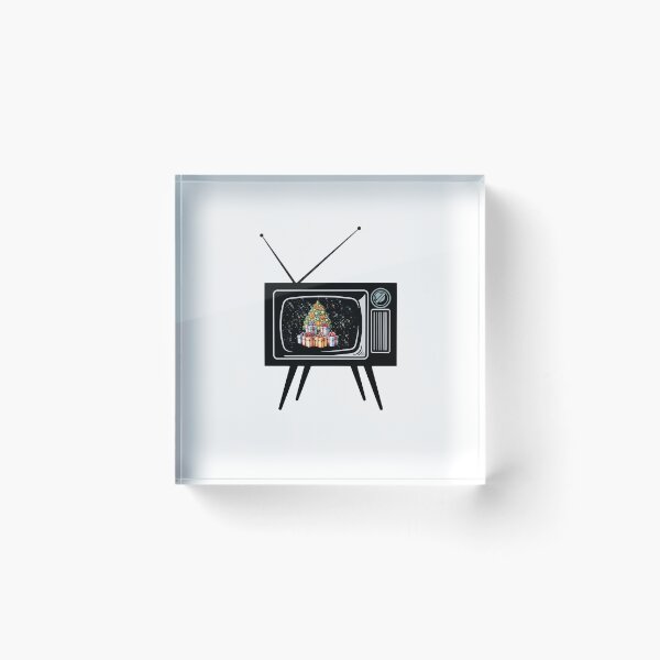 Item preview, Retro TV Christmas Tree Saint Nicholas Vintage Television designed and sold by Whitetailcrafts.