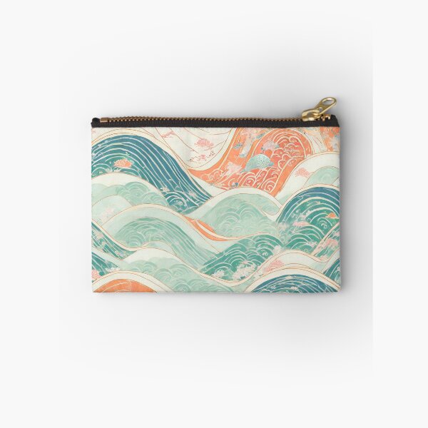 Item preview, Japanese Art Ocean Sea Wave Pastel Color Painting Pattern Design  designed and sold by TheKaiZenNi.