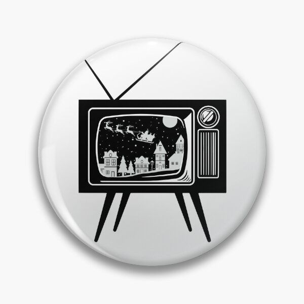 Item preview, Retro TV Santa Claus Christmas village Saint Nicholas Vintage Television Old Fashion TV designed and sold by Whitetailcrafts.