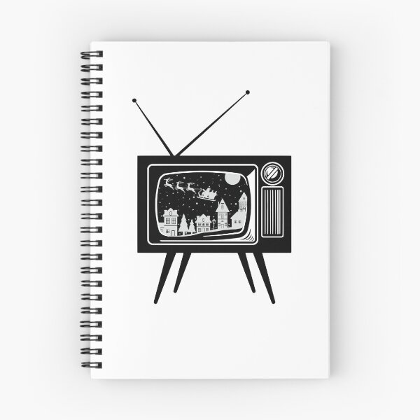 Artikelvorschau, Retro-Fernseher Weihnachtsmann Weihnachtsdorf Sankt Nikolaus Vintage-Fernseher Old Fashion TV entworfen und verkauft von Whitetailcrafts.