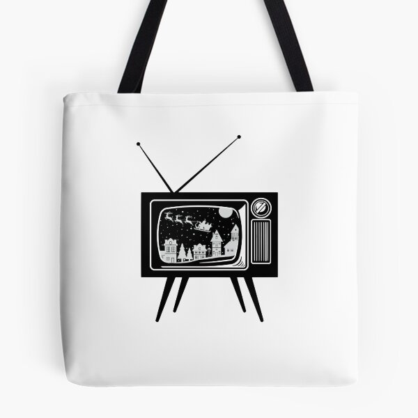 Item preview, Retro TV Santa Claus Christmas village Saint Nicholas Vintage Television Old Fashion TV designed and sold by Whitetailcrafts.