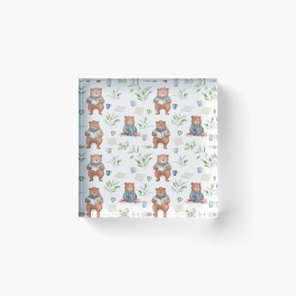 Item preview, Bears reading book  designed and sold by DigitalArtByCJ.