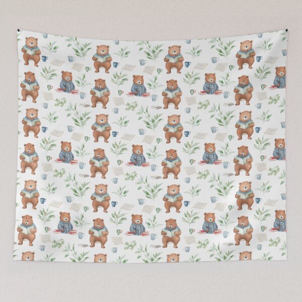 Item preview, Bears reading book  designed and sold by DigitalArtByCJ.
