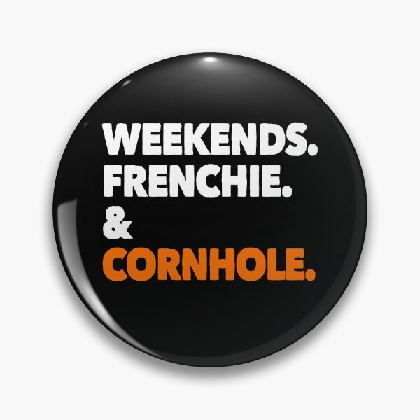 Item preview, Weekends Frenchie and Cornhole Funny Dog Gift  designed and sold by Guarddogdrive.