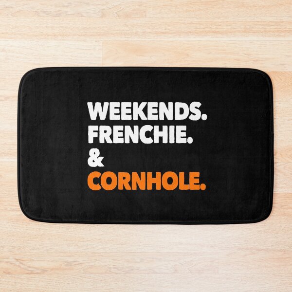 Item preview, Weekends Frenchie and Cornhole Funny Dog Gift  designed and sold by Guarddogdrive.