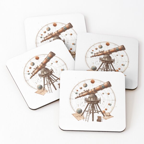 Item preview, space telescope desing designed and sold by Wild Whiskers Studio.