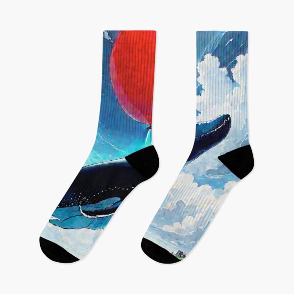 Item preview, Surreal Whale and Red Balloon - Cool Art designed and sold by joejiing.