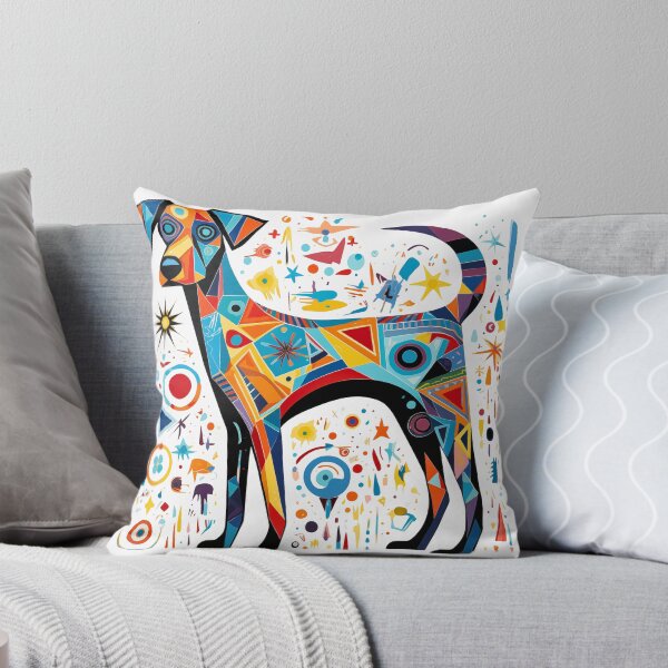 Item preview, Artistic Fusion Dog Tee: Pop Art Meets Masters' Styles designed and sold by Moisky Patterns.