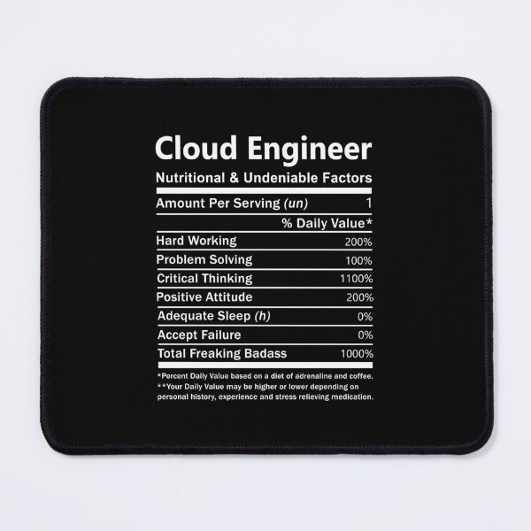 Item preview, Cloud Engineer - Nutritional And Undeniable Factors designed and sold by alphatinost.
