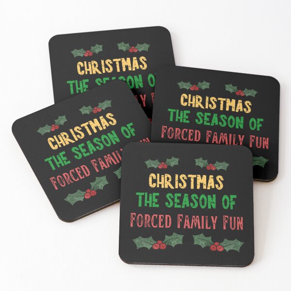 Item preview, The Season of Forced Family Fun | Anti Christmas Funny Grumpy designed and sold by Mobius Spot Collective.