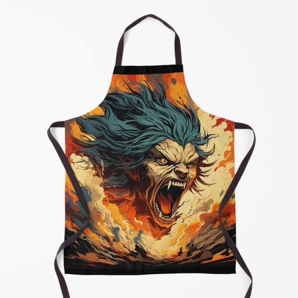 Item preview, Inferno's Roar - Fierce Flame Warrior Art Print designed and sold by SmartDesignByBB.