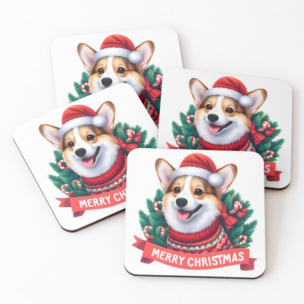 Item preview, Merry Corgi Moments: Tongue Out, Christmas In designed and sold by EpicPaws.