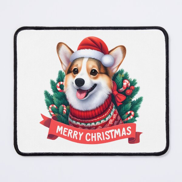 Item preview, Merry Corgi Moments: Tongue Out, Christmas In designed and sold by EpicPaws.