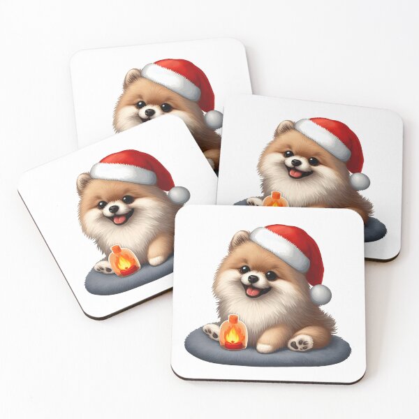 Item preview, Pawsitively Festive: Pomeranian and Christmas Candle designed and sold by EpicPaws.