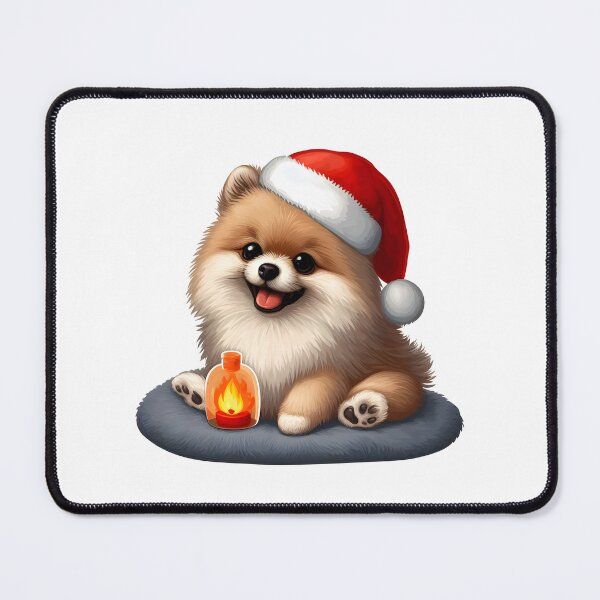Item preview, Pawsitively Festive: Pomeranian and Christmas Candle designed and sold by EpicPaws.