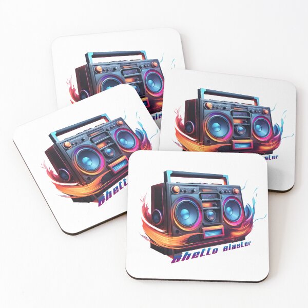 Item preview, Cassette recorder with sound waves GhettoBlaster designed and sold by Salimgor Hangaround Music.