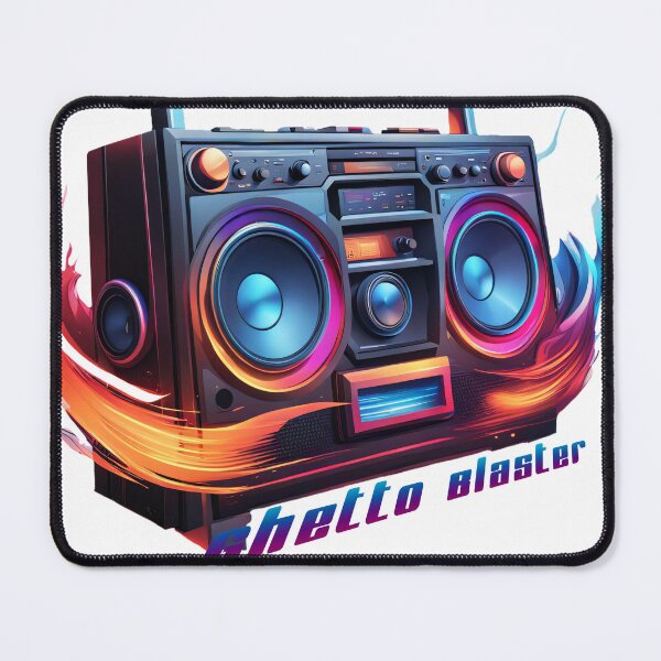 Item preview, Cassette recorder with sound waves GhettoBlaster designed and sold by Salimgor Hangaround Music.
