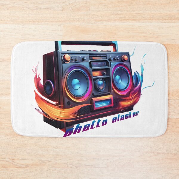 Item preview, Cassette recorder with sound waves GhettoBlaster designed and sold by Salimgor Hangaround Music.