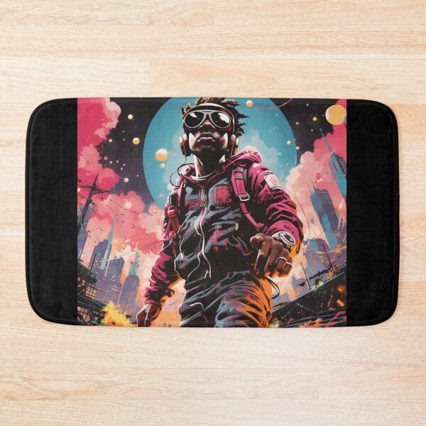 Item preview, Urban Odyssey - Futuristic Explorer Art Print designed and sold by SmartDesignByBB.
