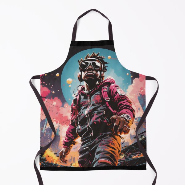 Item preview, Urban Odyssey - Futuristic Explorer Art Print designed and sold by SmartDesignByBB.