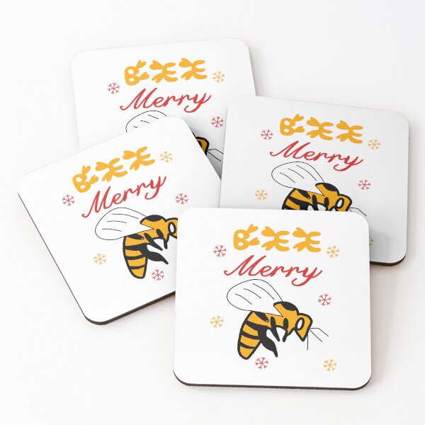 Item preview, Bee Merry Cute Funny Christmas Snow Flake designed and sold by khulisara246.